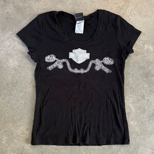 Harley-Davidson Black Graphic Tee Panama City Beach Florida
